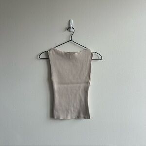 Ribbed Sleeveless Top